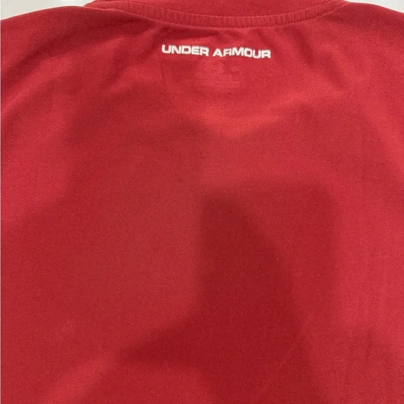 Under Armour Red/Burgundy Tactical HeatGear Tee Men's T-Shirt Large - Picture 9 of 13